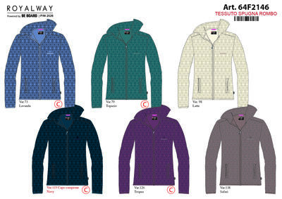 DAMEN-FLEECE 64F2146 Tellini S.R.L. Großhandelskleidung